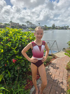 RSG-614 "Isla" Blackberry Sleeveless Leotard