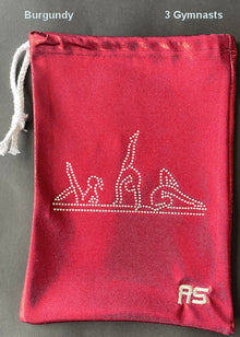  RS Gymwear Australia. Burgundy Grip Bag. 3 Gymnasts Burgundy.