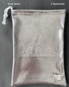 RS Gymwear Australia. Dark Silver Grip Bag. 3 Gymnasts Dark Silver.