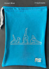RS Gymwear Australia. Ocean Blue Grip Bag. 3 Gymnasts Ocean Blue.