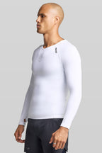 BASE Men's Long Sleeve Compression Tee - White