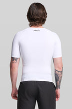 BASE Mens Short Sleeve Compression Tee - White