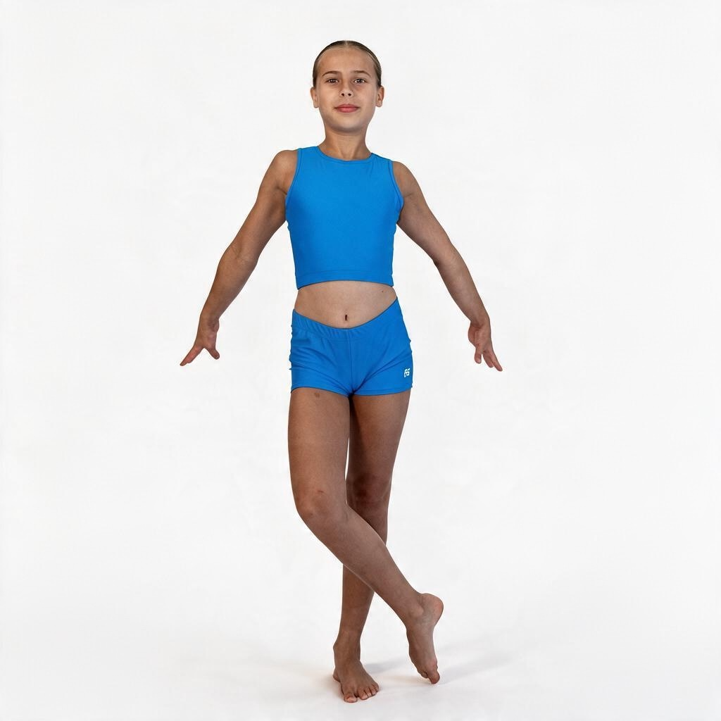 Blue Everyday Crop Top