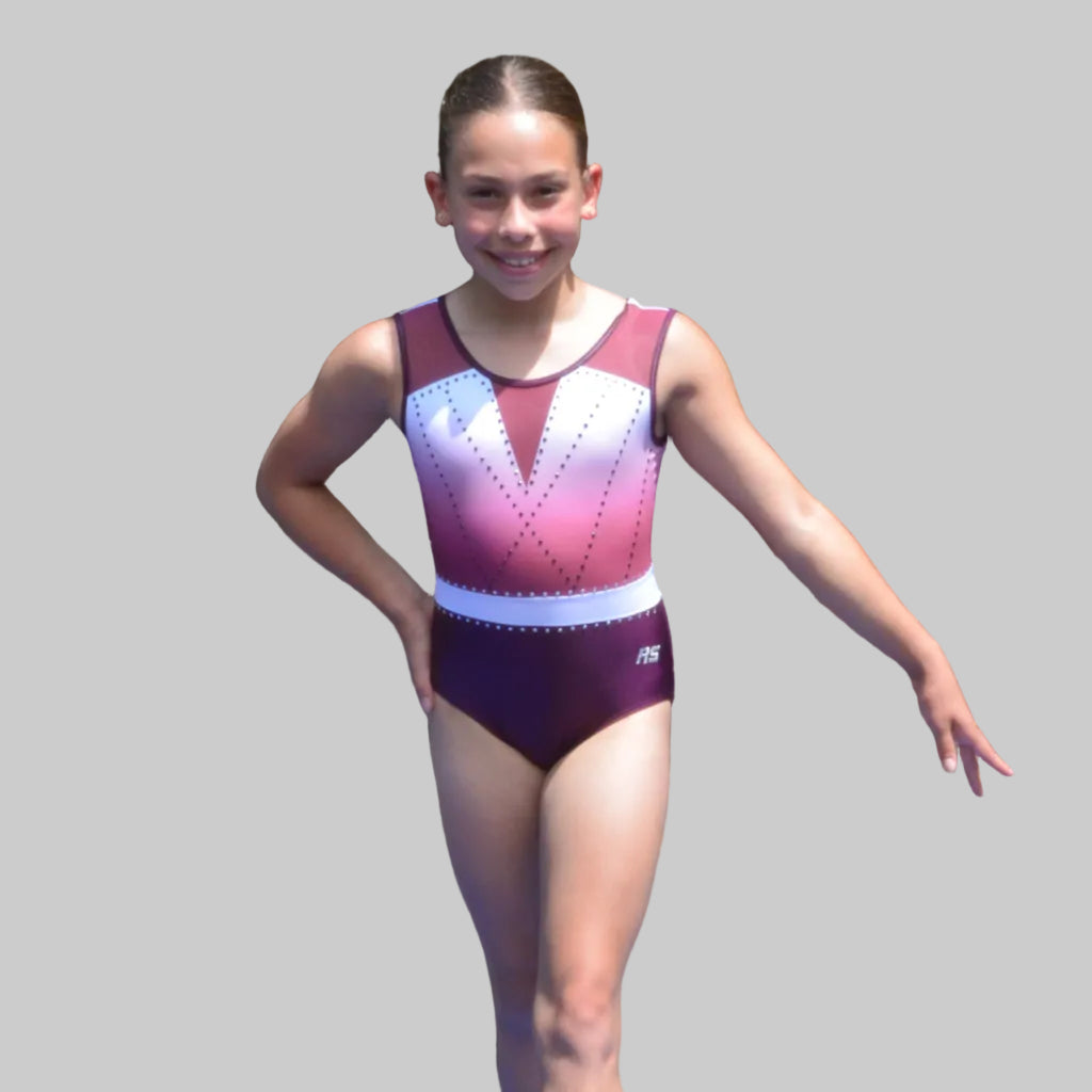 RSG-614 "Isla" Blackberry Sleeveless Leotard