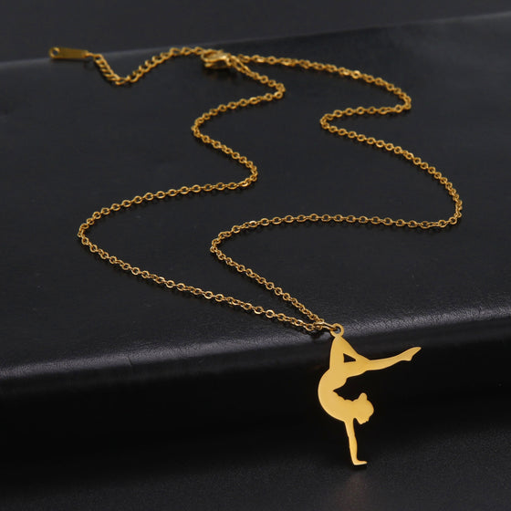 Gymnastics Necklace - Gold