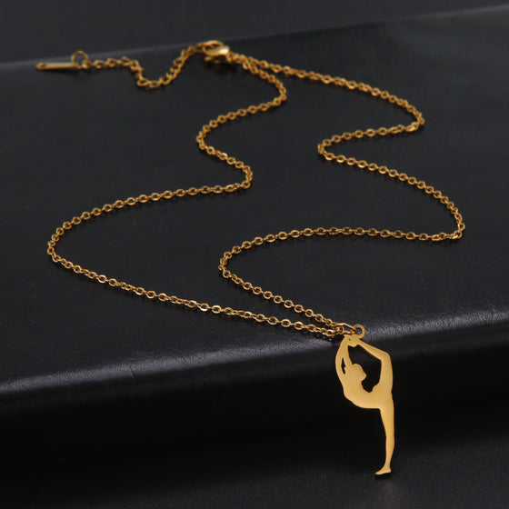 Gymnastics Necklace - Gold