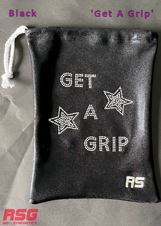 RS Gymwear Australia. Get A Grip Black Grip Bag.