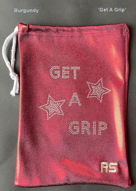 RS Gymwear Australia. Get A Grip Burgundy Grip Bag.