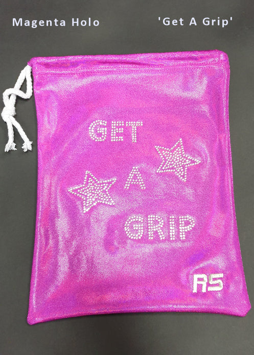 RS Gymwear Australia. Get A Grip Magenta Holo Grip Bag.