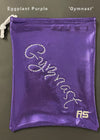 RS Gymwear Australia. Gymnast Grip Bag. Eggplant Purple Gymnast (cursive).