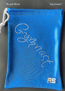  Gymnast Grip Bag. RS Gymwear Australia. Grip Bag with Gymnast motif. Royal Blue Grip Bag.