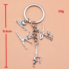 Gymnastics Key Ring