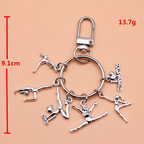 Gymnastics Key Ring