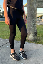 BASE Youth Girls Active Tights - Black