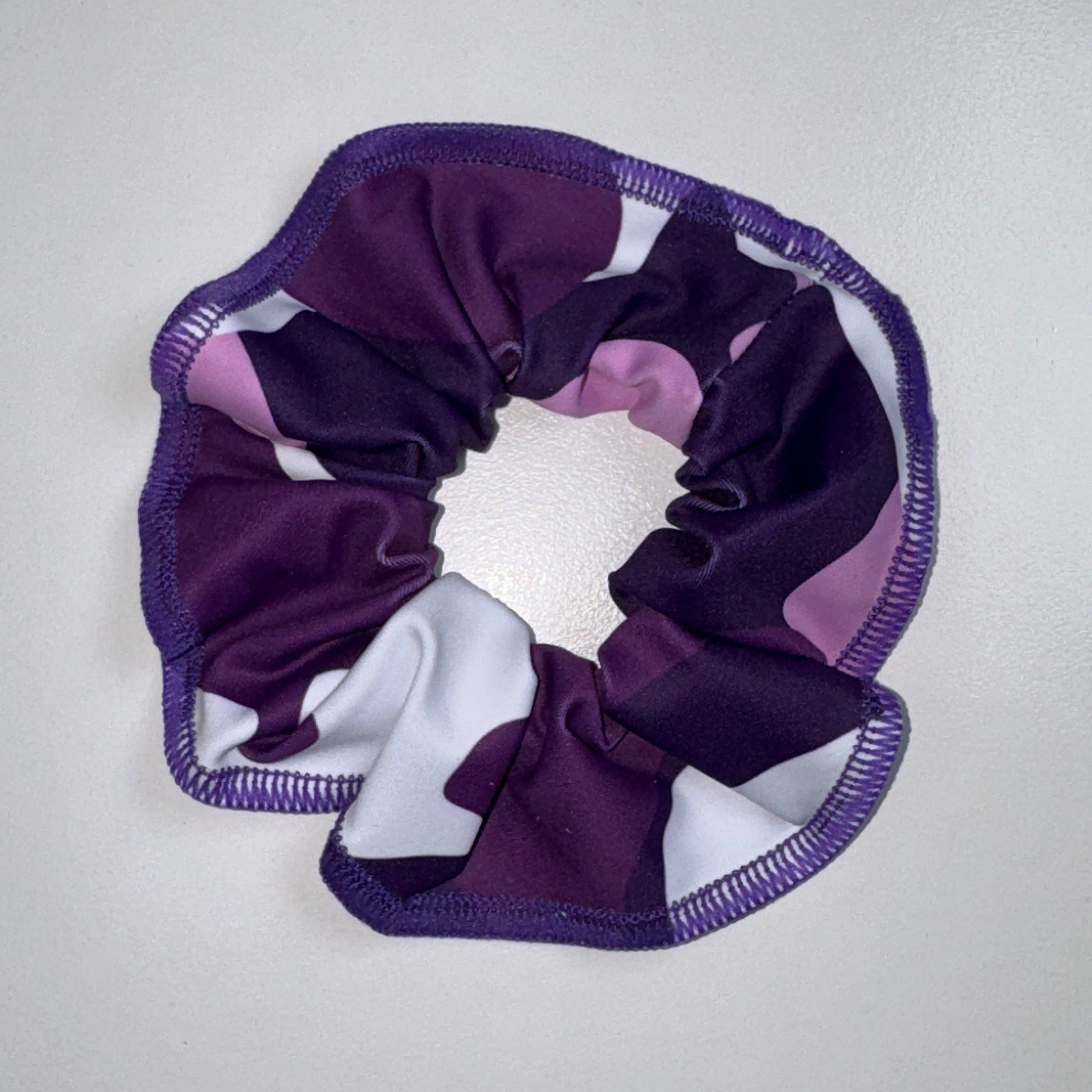 Purple scrunchie