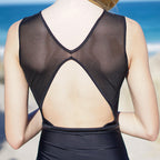 RSG-681 Elegance Black. RS Gymwear Australia. Black Lycra Dance leotard.