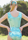 RSG-683 RS Gymwear Australia. Mint mystique leotard.