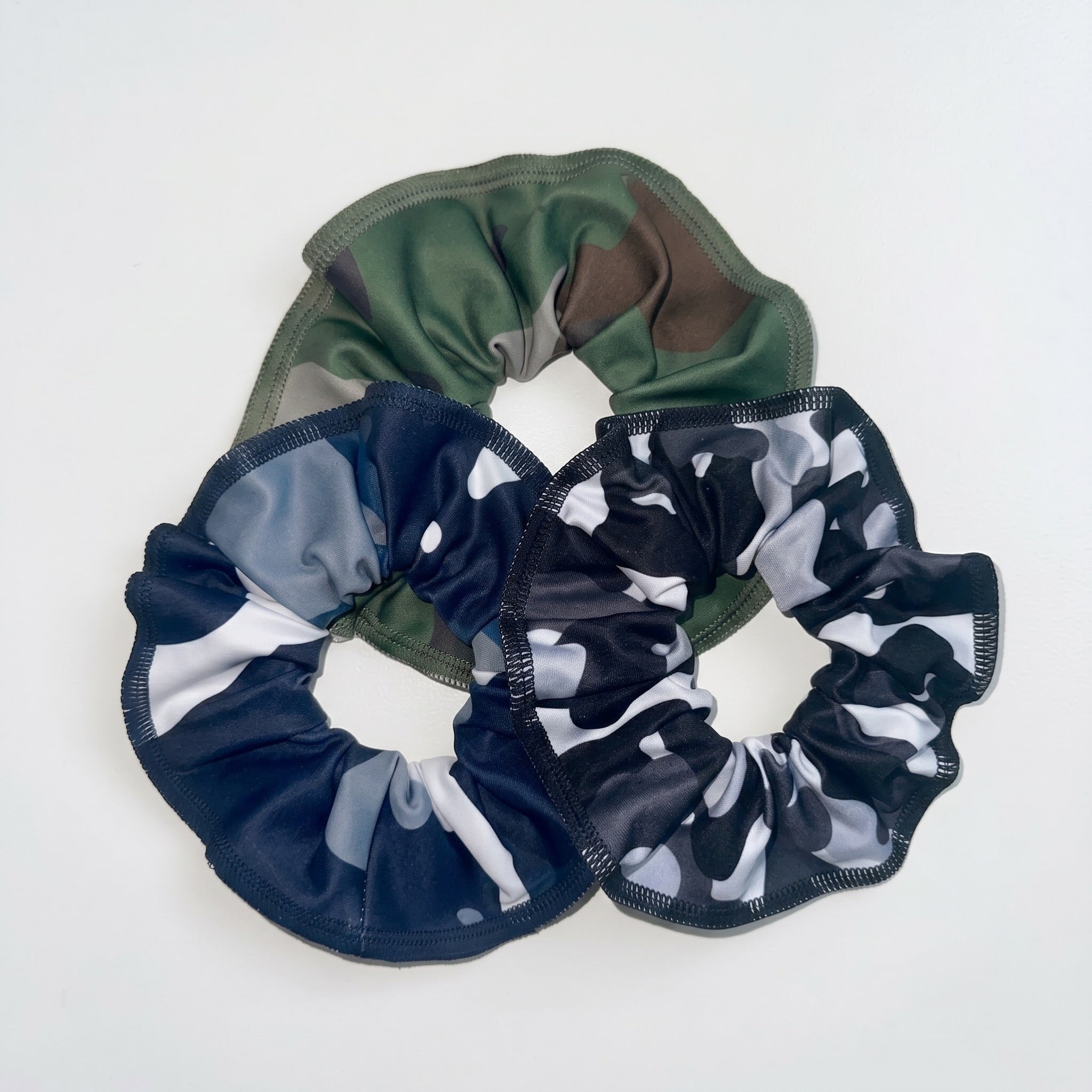 Scrunchie Bundle — Camo Squad Darks