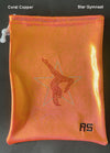 RS Gymwear Australia. Star Gymnast Grip Bag. Coral Copper Star Gymnast.