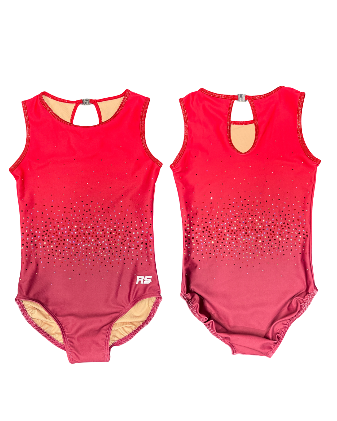Red Raspberry Sleeveless Leotard