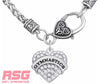 Gymnast Necklace Crystal Heart