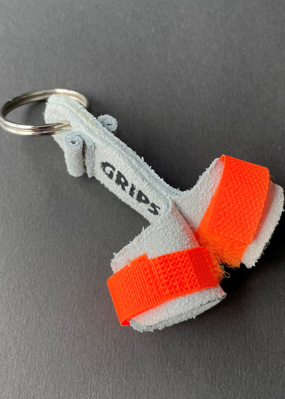 RS Gymwear Australia. Grips Etc KeyRing. Orange Grips Key Ring. Orange Key Ring.