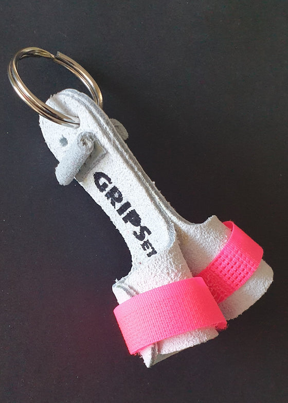 RS Gymwear Australia. Grips Etc KeyRing. Pink Grips Key Ring. Pink Key Ring.