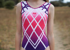 RSG-653 Izzy Delight. RS Gymwear Australia. Pink Purple Ombre Leotard.