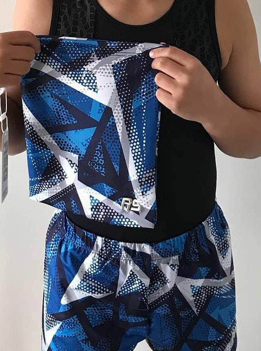 RSG-901 Boys/Men Shorts Blue & Grey