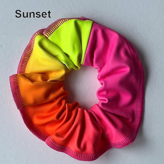 RS Gymwear Australia. Sunset Ombre Scrunchie