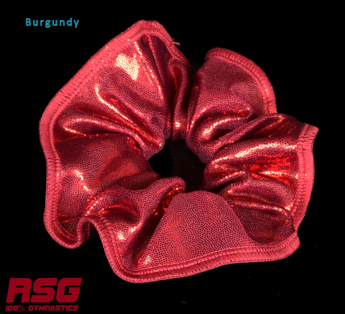 Scrunchies Australia. RS Gymwear Australia. Burgundy scrunchie
