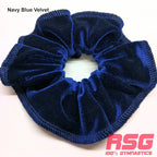 Scrunchies Australia. RS Gymwear Australia. Navy Velvet scrunchie