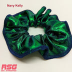 Scrunchies Australia. RS Gymwear Australia. Navy Kelly scrunchie