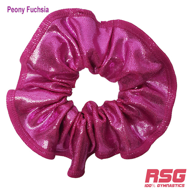 Scrunchies Australia. RS Gymwear Australia. Peony Fuchsia scrunchie