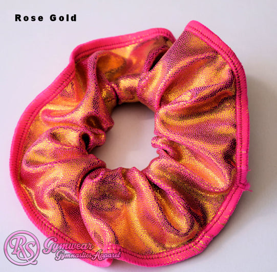 Scrunchies Australia. RS Gymwear Australia. Rose Gold scrunchie